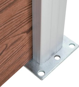 vidaXL Πάνελ Περίφραξης Καφέ 1218 x 186 εκ. από WPC