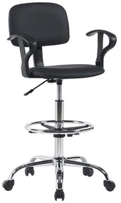 Intrahome Καρέκλα ρεσεψιόν Icina Ι Intrahome pu σε μαύρη απόχρωση 58x54x102-123εκ | SKU: INTRAPA-471111131