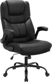 Καρέκλα γραφείου διευθυντή Stellar pu μαύρο 70x77x119 εκ.