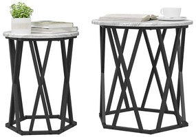 vidaXL Τραπεζάκι σαλονιού 2 pcs Γκρι sonoma 50 x 50 x 50 cm