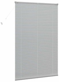 vidaXL Ρολό Παραθύρου με κουρτίνες Ασημί Αλουμίνιο