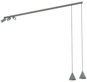 Φωτιστικό Οροφής Fourty 11472 11-15.5x151-157x120cm 10W 5xGU10 Grey Nowodvorski
