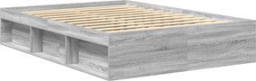 vidaXL Πλαίσιο Κρεβατιού Γκρι Sonoma 120x200 εκ.