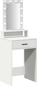 vidaXL Τραπέζι περιποίησης Λευκό 50 x 41 x 140 εκ. Επεξεργασμένο ξύλο