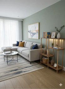 Stewehome Πολυχρηστικό ράφι με διακοσμητικά ράφια και ξύλινα πόδια (Πεύκο) 85x30x106 cm