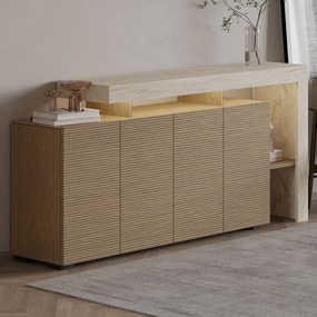Κονσόλα Τραβερτίνη / Θερμό Δρυς CEFLULU 170x35x80