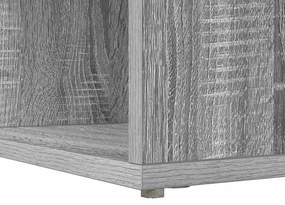 vidaXL Γωνιακό γραφείο με ράφι Γκρι sonoma 101.5 x 149.5 x 149.5 εκ.