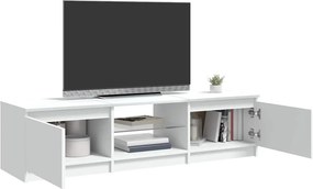 vidaXL Έπιπλο Τηλεόρασης με LED Λευκό 140x40x36 εκ.