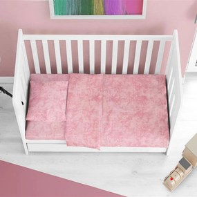 Κατωσέντονο Βρεφικό Premium Shadow 617 Με Λάστιχο Pink DimCol Cradle 70x140cm 100% Cotton