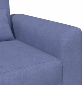 vidaXL Πολυθρόνα Μπλε τζην Ύφασμα