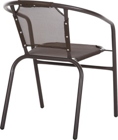 ΠΟΛΥΘΡΟΝΑ ΕΞ.ΧΩΡΟΥ LEDAN HM5977.02 ΜΕΤΑΛΛO & TEXTILENE ΚΑΦΕ 55x58x72Υεκ.