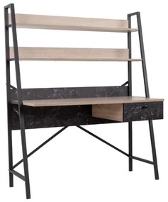 Liberta ATRIUM ΓΡΑΦΕΙΟ 1ΣΥΡΤΑΡΙ SONOMA ΜΑΥΡΟ ΠΕΤΡΑ 125x55xH150cm 125x55xH150cm 28-0210