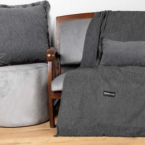 Ριχτάρι Four Seasons Graphite Aslanis Home Τριθέσιο 180x300cm Βαμβάκι-Chenille