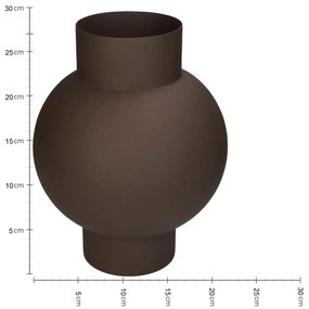 Βάζο Καφέ Μέταλλο 20x20x27cm - 05150414