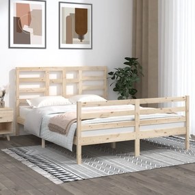 ΠΛΑΙΣΙΟ ΚΡΕΒΑΤΙΟΥ 150 X 200 ΕΚ. ΑΠΟ ΜΑΣΙΦ ΞΥΛΟ 5FT KING SIZE 3105865