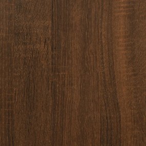 Τραπεζάκια Σαλονιού 2 τεμ Brown Oak 50x50x40 εκ Επεξ. Ξύλο - Καφέ