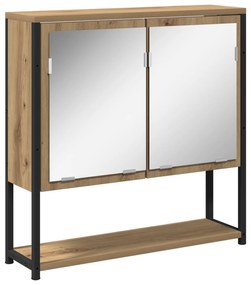 vidaXL Σετ επίπλων μπάνιου 4 κομματιών από ξύλο Artisan Oak, επεξεργασμένο ξύλο.