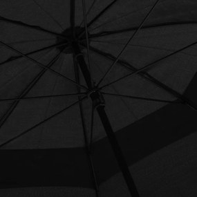 vidaXL Ομπρέλα Μαύρη 130 εκ.