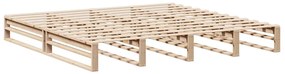 vidaXL Σκελετός Κρεβατιού Χωρίς Στρώμα 180x200 εκ Μασίφ Ξύλο Πεύκου