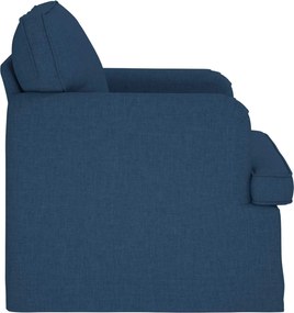 vidaXL Καναπές 60cm Μπλε Μέταλλο