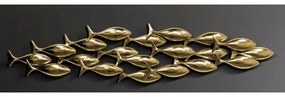 Διακοσμητικό Τοίχου School of Tuna Χρυσό 181x10x40,5 εκ. - Χρυσό