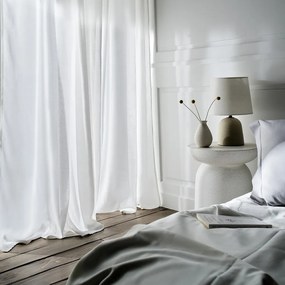 Κουρτίνα Renata 506/05 Με Σιρίτι Off White Gofis Home 140X280 Bamboo-Πολυέστερ