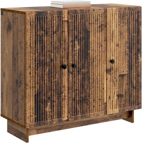 vidaXL Πλαϊνό γραφείο Παλαιωμένο ξύλο 89 x 34,5 x 80 εκ