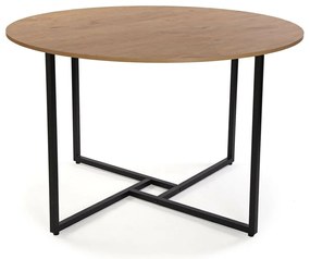 Τραπεζαρία Versa Beatriz PVC Μέταλλο Ξύλο MDF 120 x 76 x 120 cm