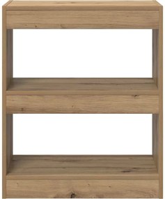 vidaXL Βιβλιοθήκη Artisan Oak 60 x 30 x 72 εκ. Επεξεργασμένο ξύλο