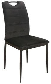 RIP VELVET CHAIR BLACK FRAME / BLUVEL BLACK 19 DIOMMI RIPVCC DIOMMI-80-2275
