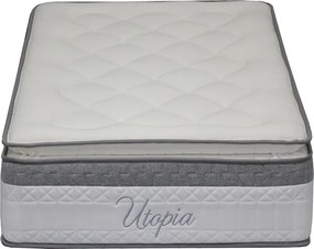 Στρώμα Utopia pakoworld pocket spring με ανώστρωμα 30-32cm 90x190εκ