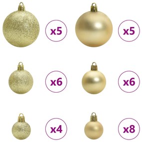 vidaXL Τεχνητό Χριστουγεννιάτικο Δέντρο Λευκό 150 cm PVC και Ατσάλι