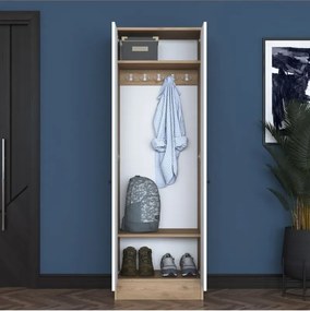 Stewehome μοντέρνο πορτμάντο με ντουλάπι και κρεμάστρα 60x183x183 cm