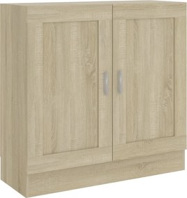 vidaXL Βιβλιοθήκη Χρώμα Sonoma Δρυς 82,5 x 30,5 x 80 εκ. Επεξ. Ξύλο