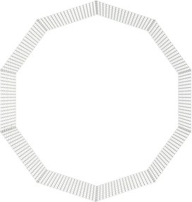 vidaXL Περίφραξη Ζώων Ελεύθερης Βοσκής 10 Πάνελ 54x80 εκ. Γαλβ. Σίδερο