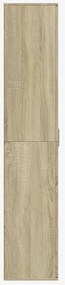 vidaXL Ντουλάπι Sonoma Δρυς 80x35x180 εκ. από Επεξεργασμένο Ξύλο