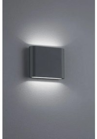 Απλίκα Φωτιστικό Τοίχου 2xLED 2,5W ΙΡ54 Up Down 11cm Thames II Trio Lighting-227560242-Ανθρακί 227560242