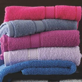 Πετσέτα Basic Purple Ρυθμός Προσώπου 50x100cm 100% Cotton Foam