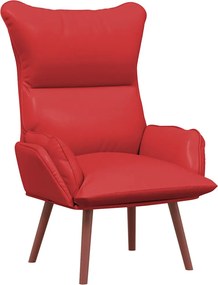 vidaXL Πολυθρόνα Κόκκινο 69 x 74 x 93 εκ. Δερματίνη