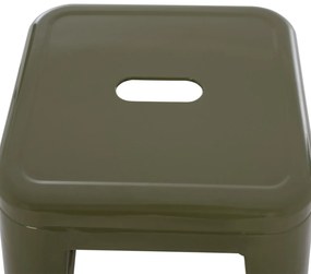 ΣΚΑΜΠΟ BAR ΜΕΤΑΛΛΙΚΟ MELITA ΣΕ DARK OLIVE GREEN  43x43x78 εκ.