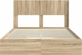 vidaXL Καλάθι με αποθήκη και κεφαλάρι Sonoma Δρυς 140 x 200 cm