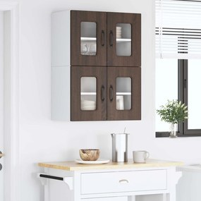 vidaXL Πάνελ πλυντηρίου πιάτων Kalmar 2 pcs Καφέ δρυς