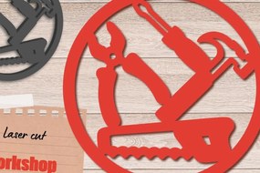 Intra απο ξύλο plywood 3mm-4mm πάχος – Workshop Art Wall Art, Επισκευή Πινακίδας Πόρτας Δίασταση  40x30 cm INTRAFABR-94718050