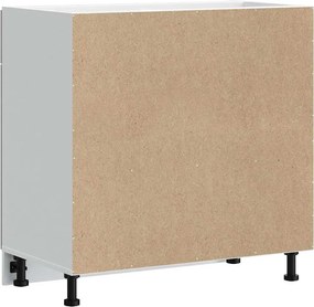 vidaXL ντουλάπι βάσης κουζίνας Lucca Λευκό Υψηλής στιλπνότητας