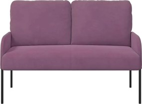 vidaXL Καναπέδες με μαξιλάρι 110cm Μοβ Κόντρα πλακέ