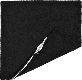 vidaXL Κάλυμμα Μαξιλαριού 2 pcs HEERLEN Μαύρο 65 x 65 εκ. Μπουκλέ
