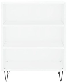 Ραφιέρα Λευκή 57 x 35 x 70 εκ. από Επεξεργασμένο Ξύλο - Λευκό