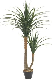 YUCCA ΤΕΧΝΗΤΟ ΦΥΤΟ ΣΕ ΓΛΑΣΤΡΑ PE ΠΡΑΣΙΝΟ H120cm - 032222
