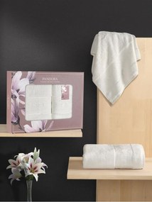 Stewehome Σετ 2 τεμαχίων πετσέτες μπάνιου με υφή μπαμπού 50x90 cm