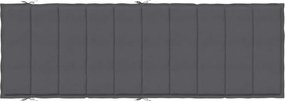 vidaXL Μαξιλάρι Ξαπλώστρας Ανθρακί 186x58x4 εκ. Ύφασμα